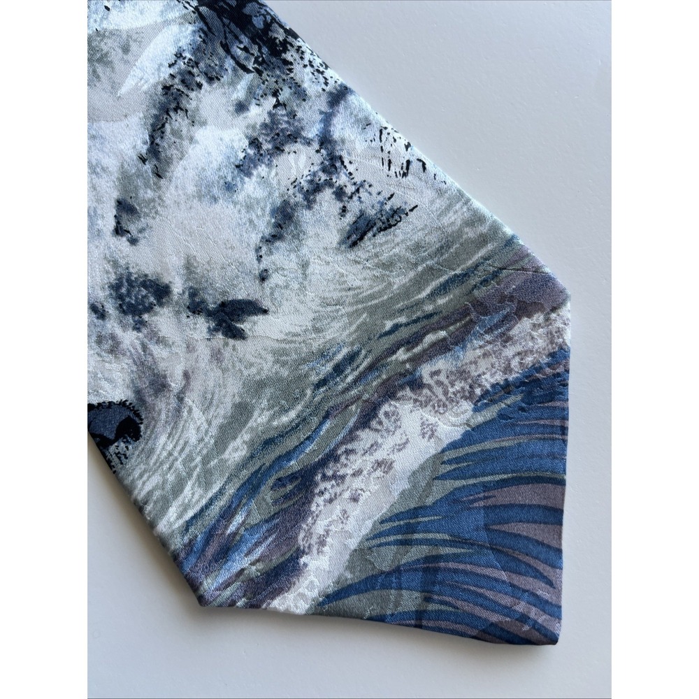 Free Man Apparel Mens Necktie Church On Water Swanson Co 100% Silk Religious Tie